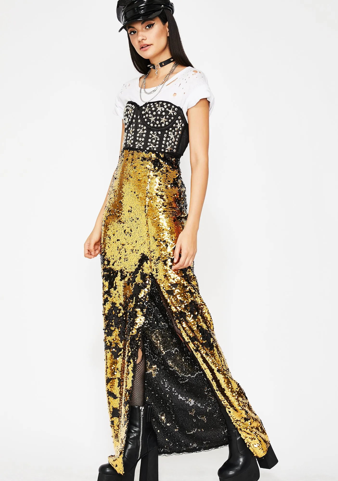 Goldie Forever Shinin' Sequin Skirt