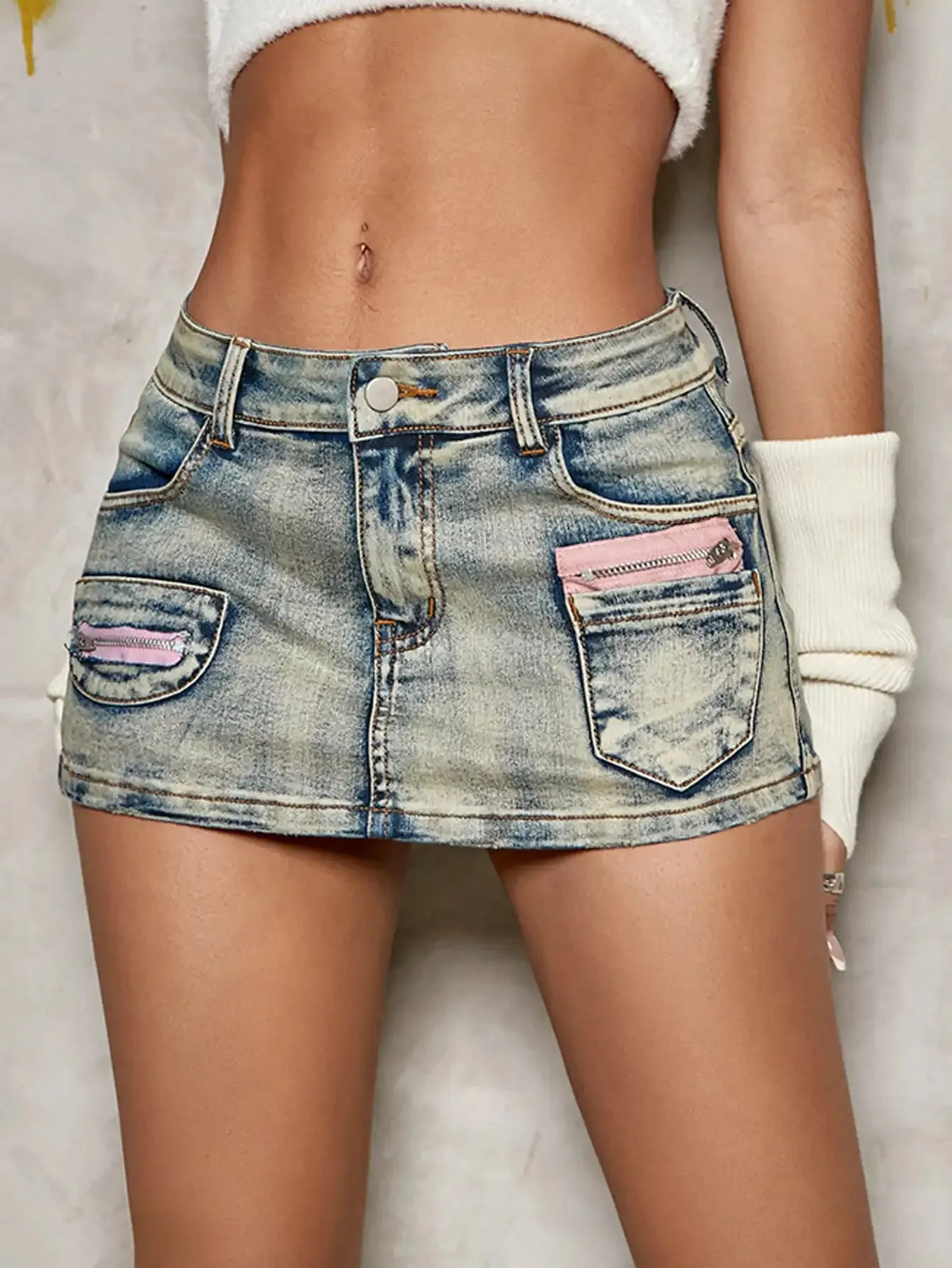 Good For Us Denim Skort