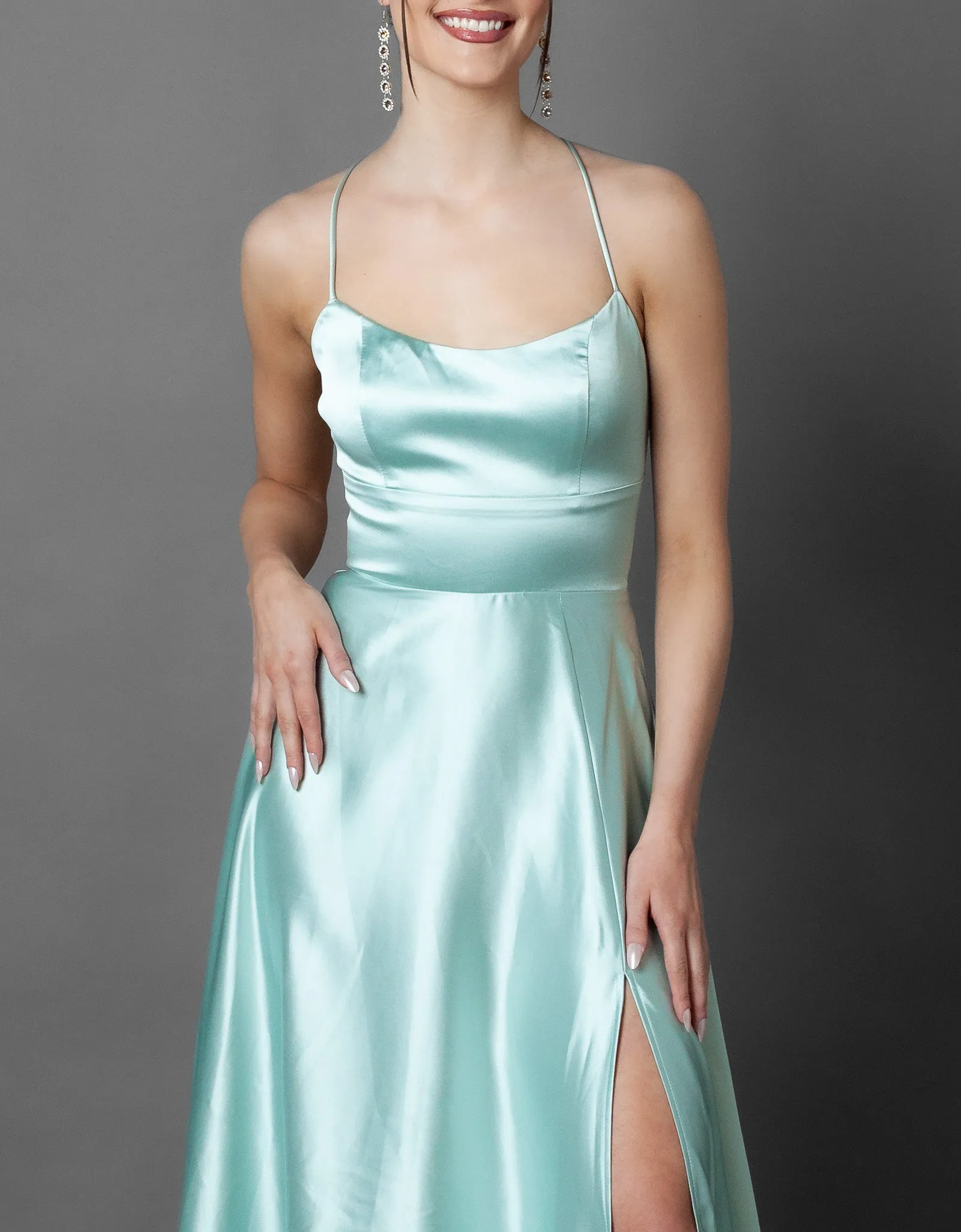 Hanoi Silky Maxi Dress   Thigh slit