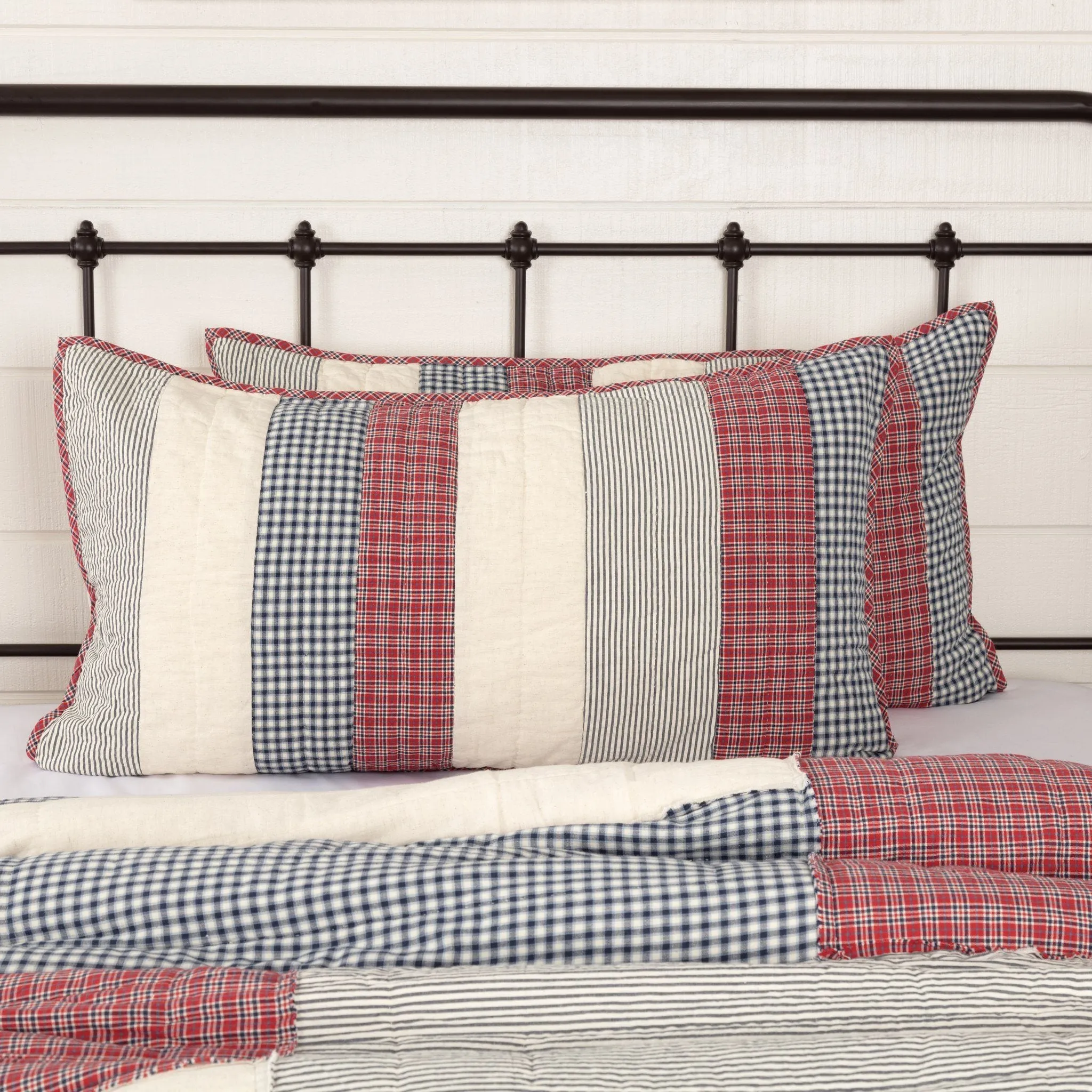 Hatteras Patch Quilted King Sham 21x37"