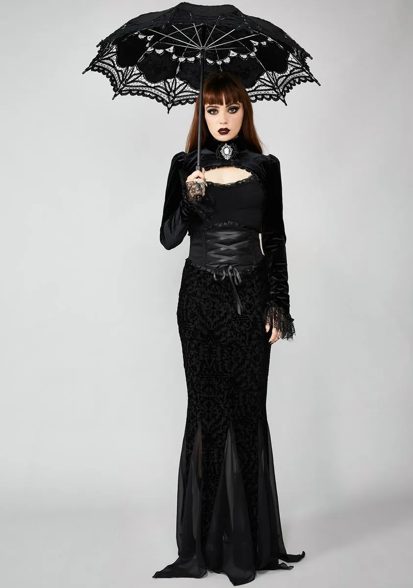 Haunted Wonderland Maxi Skirt