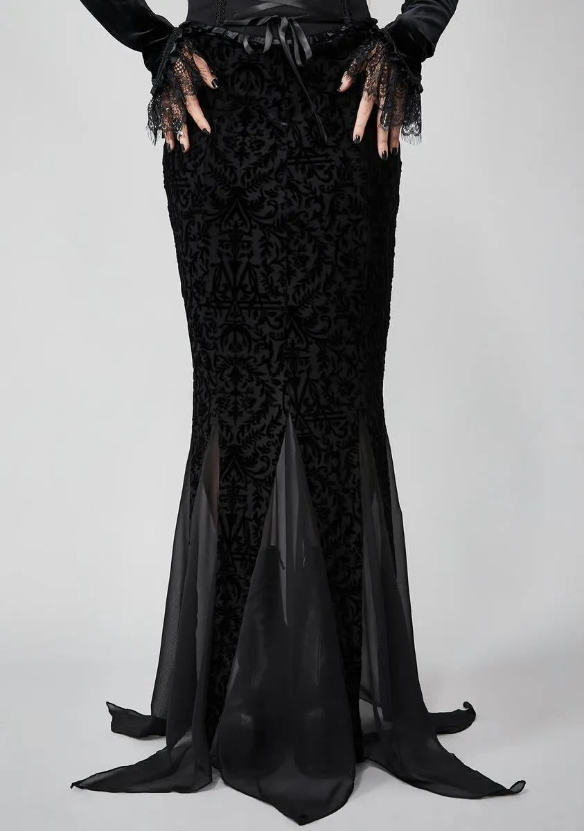 Haunted Wonderland Maxi Skirt