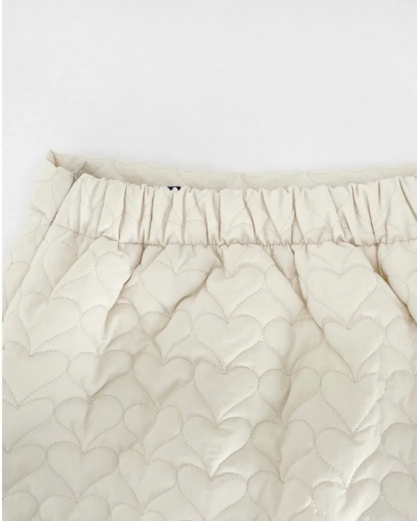 Heart Quilted Baning Skirt