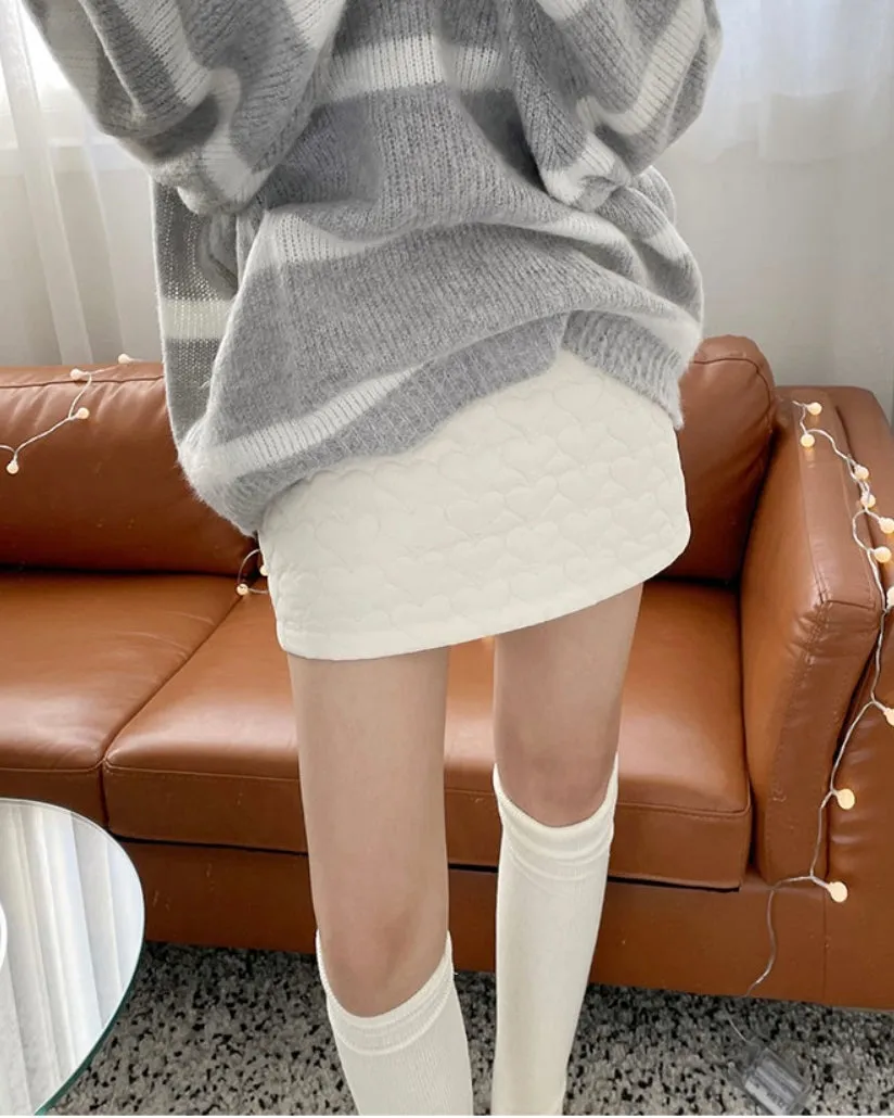Heart Quilted Baning Skirt