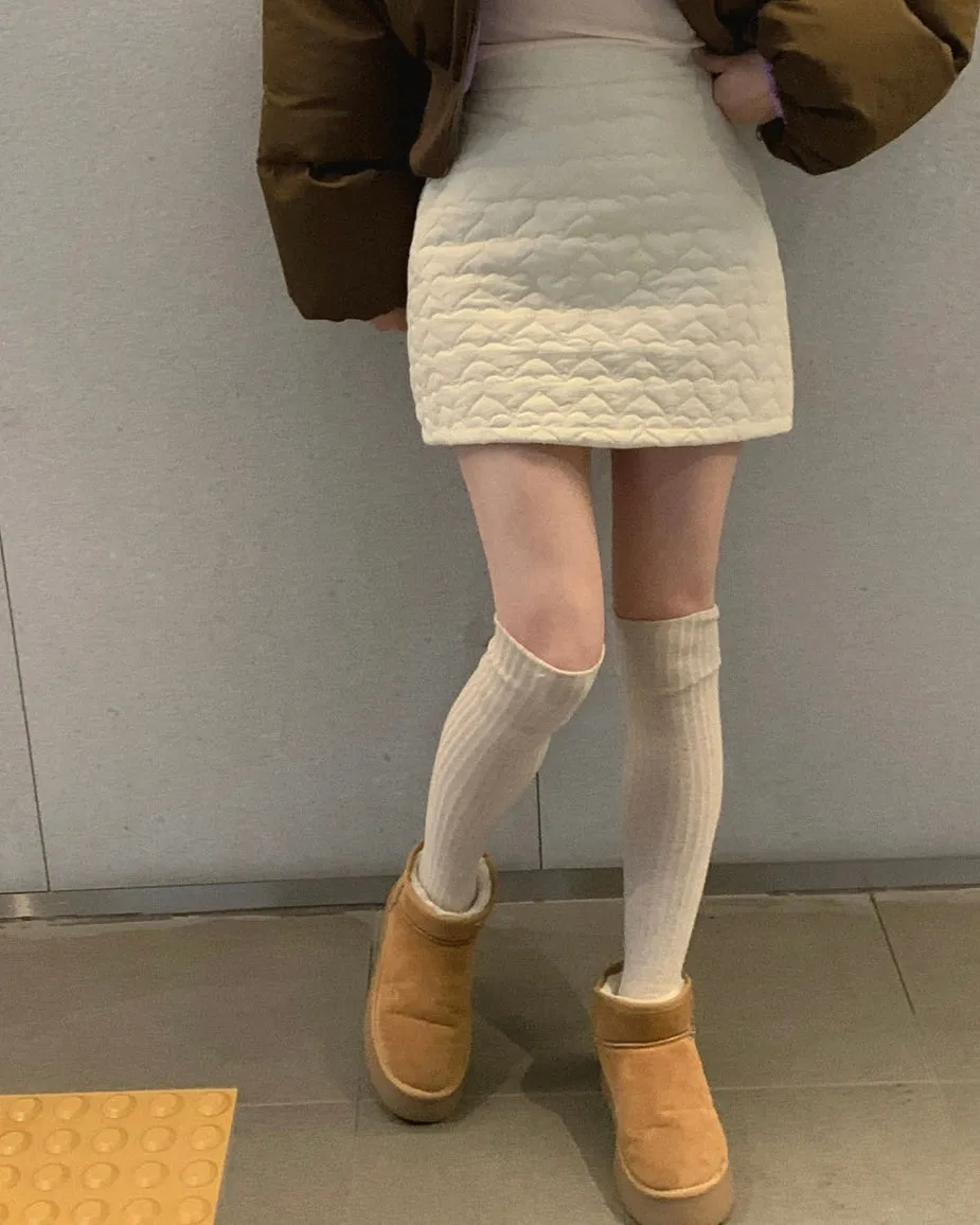 Heart Quilted Baning Skirt