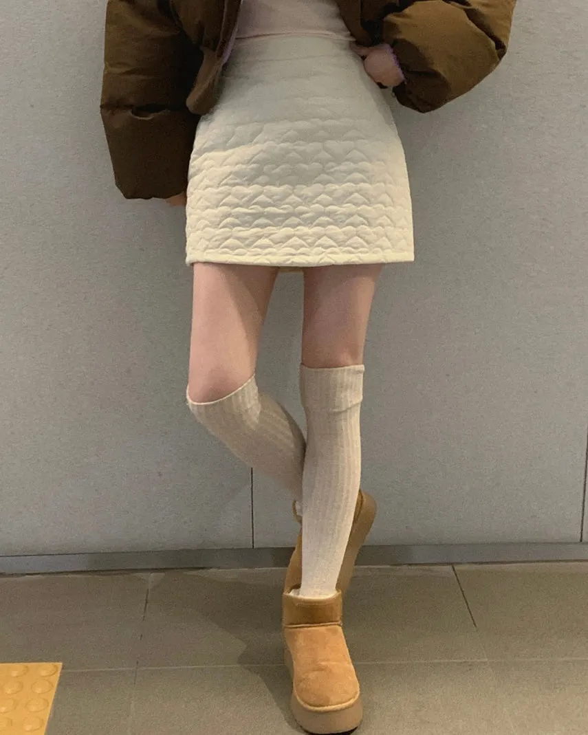 Heart Quilted Baning Skirt