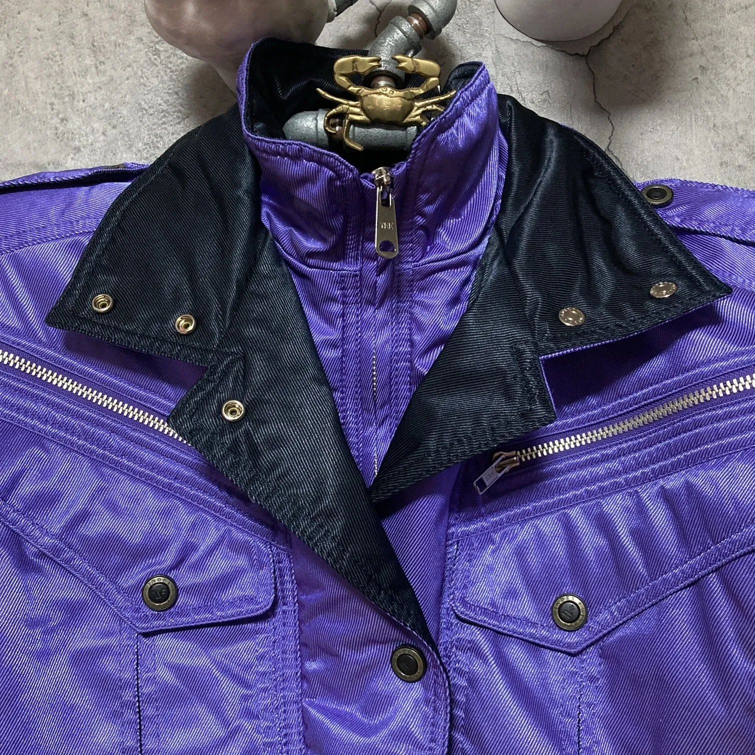 hooded ski jacket snowboard windex pro purple black