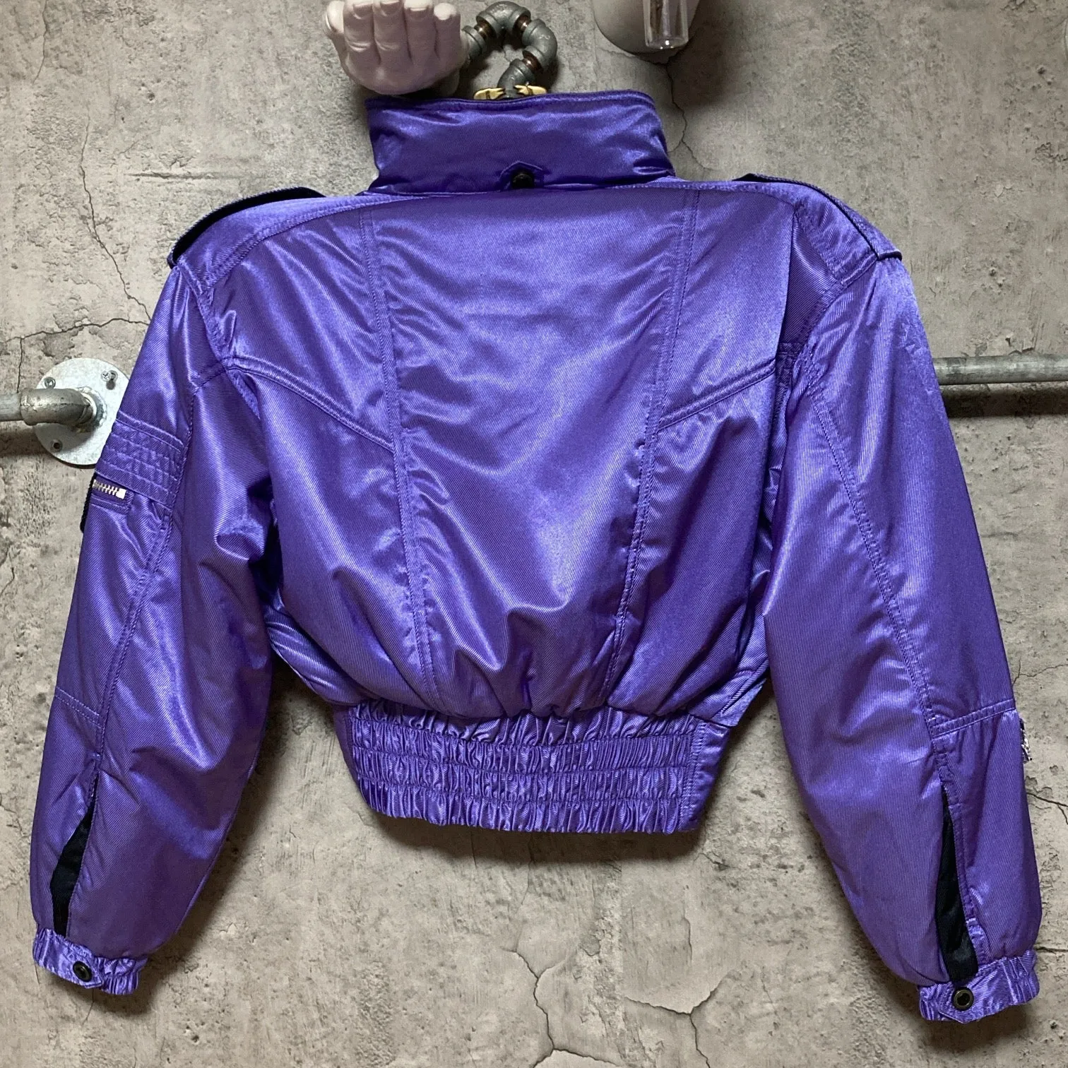 hooded ski jacket snowboard windex pro purple black