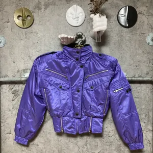 hooded ski jacket snowboard windex pro purple black