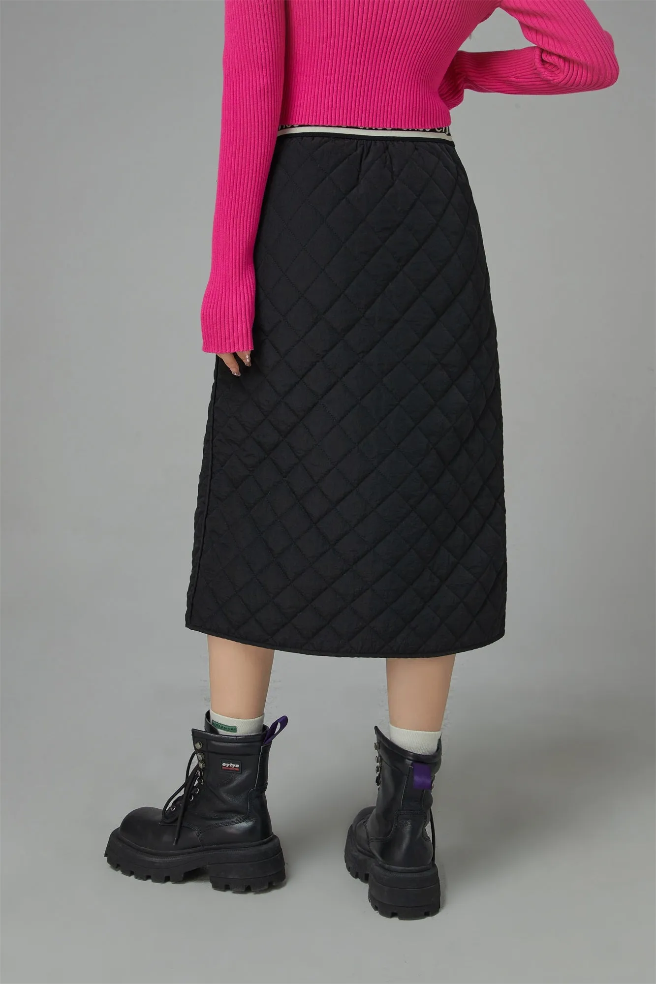 I Love This Record Quilted Skirt