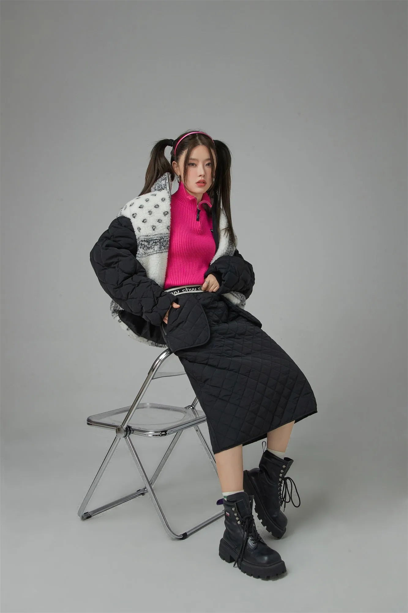 I Love This Record Quilted Skirt