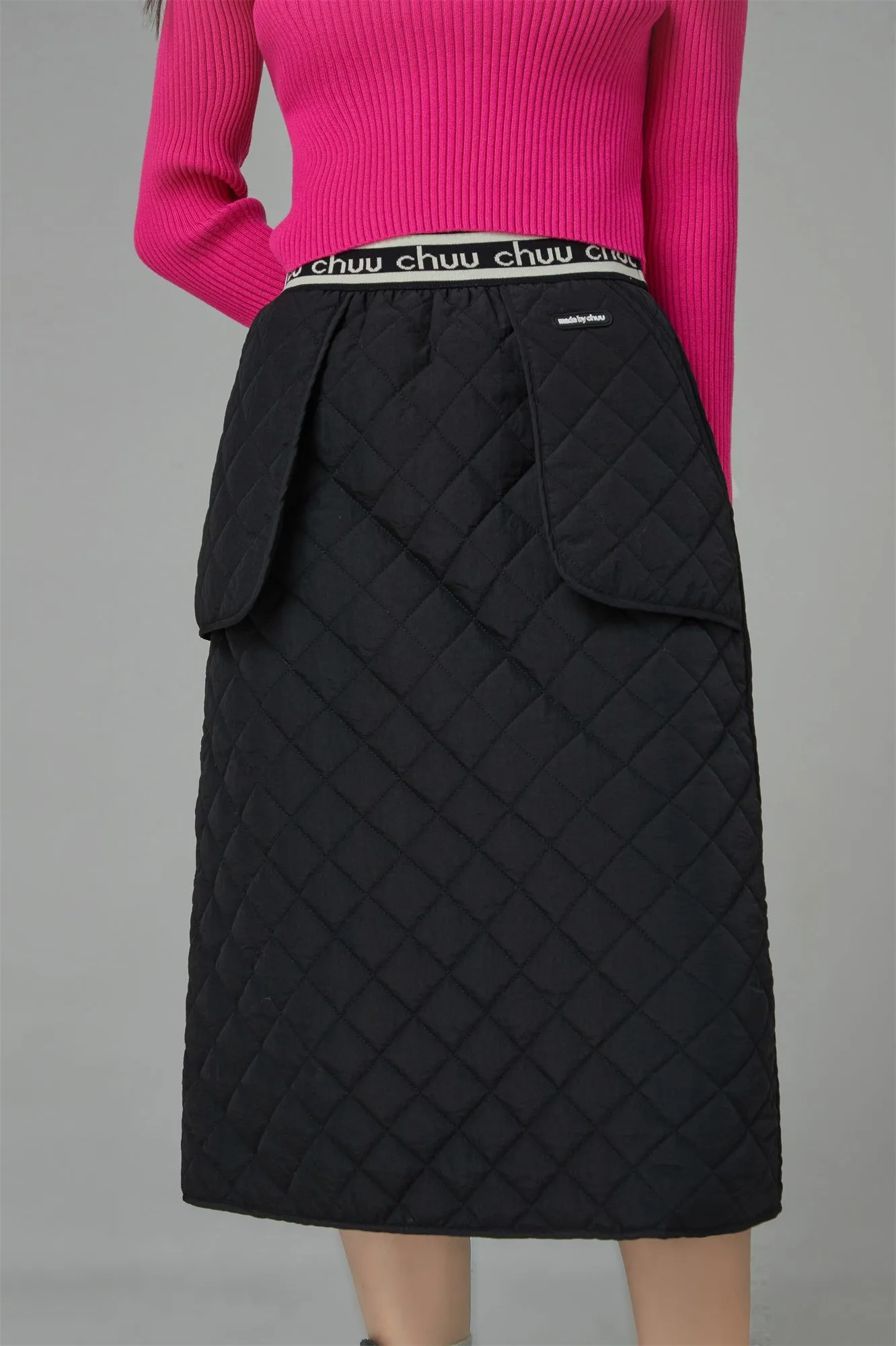 I Love This Record Quilted Skirt