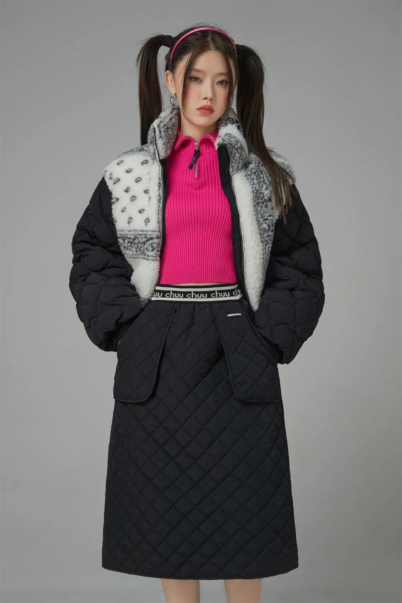I Love This Record Quilted Skirt