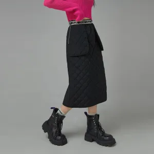 I Love This Record Quilted Skirt