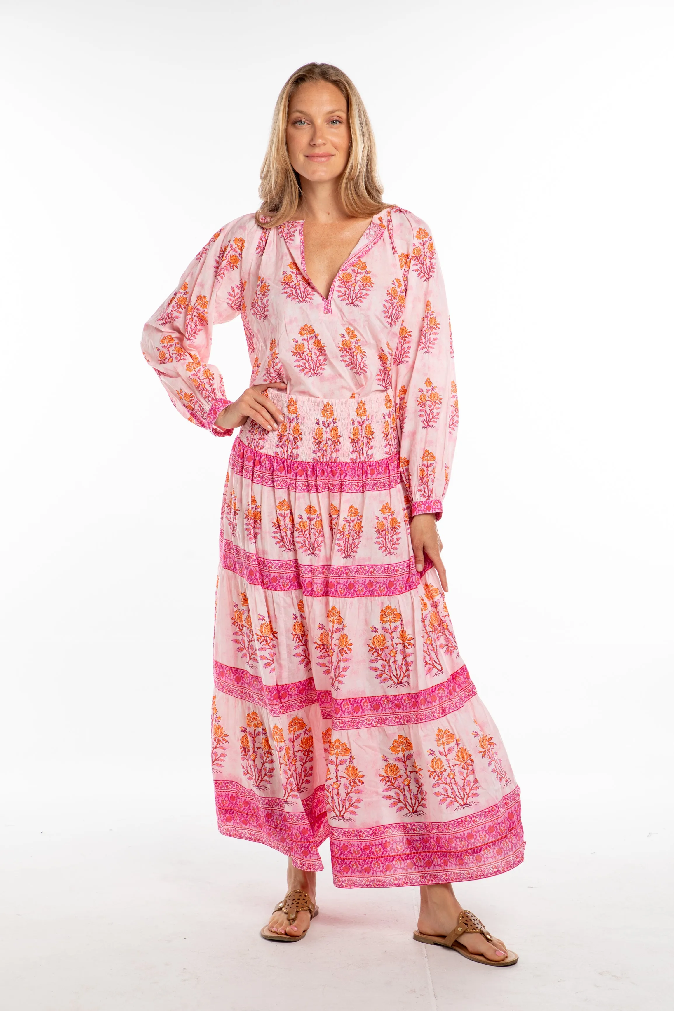 Isabel Skirt. Pink/Orange