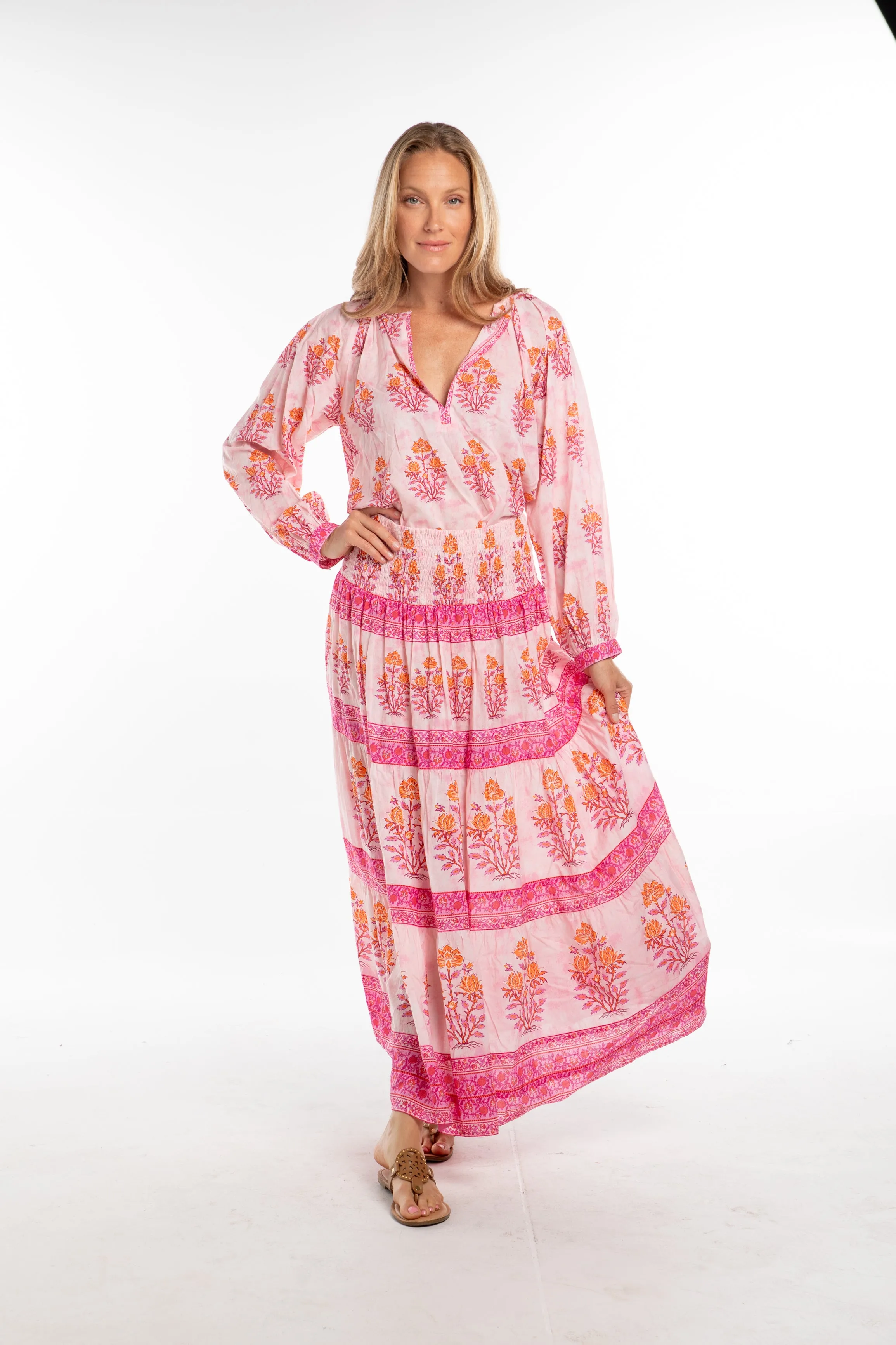 Isabel Skirt. Pink/Orange