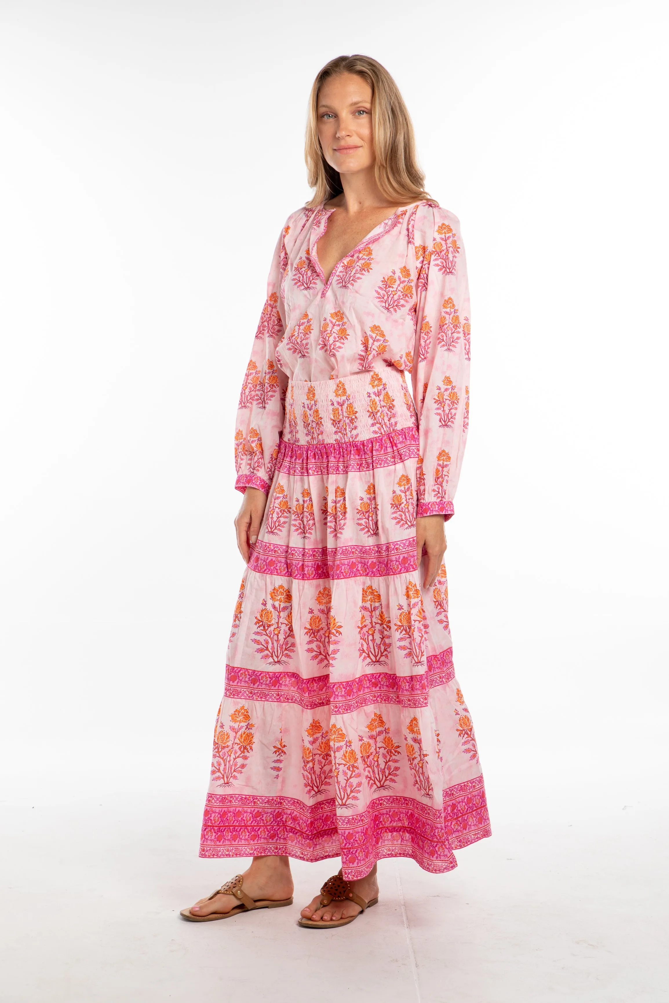 Isabel Skirt. Pink/Orange
