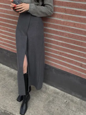 Ivyshape | Chic Maxi Skirt for Women In Fall Look
