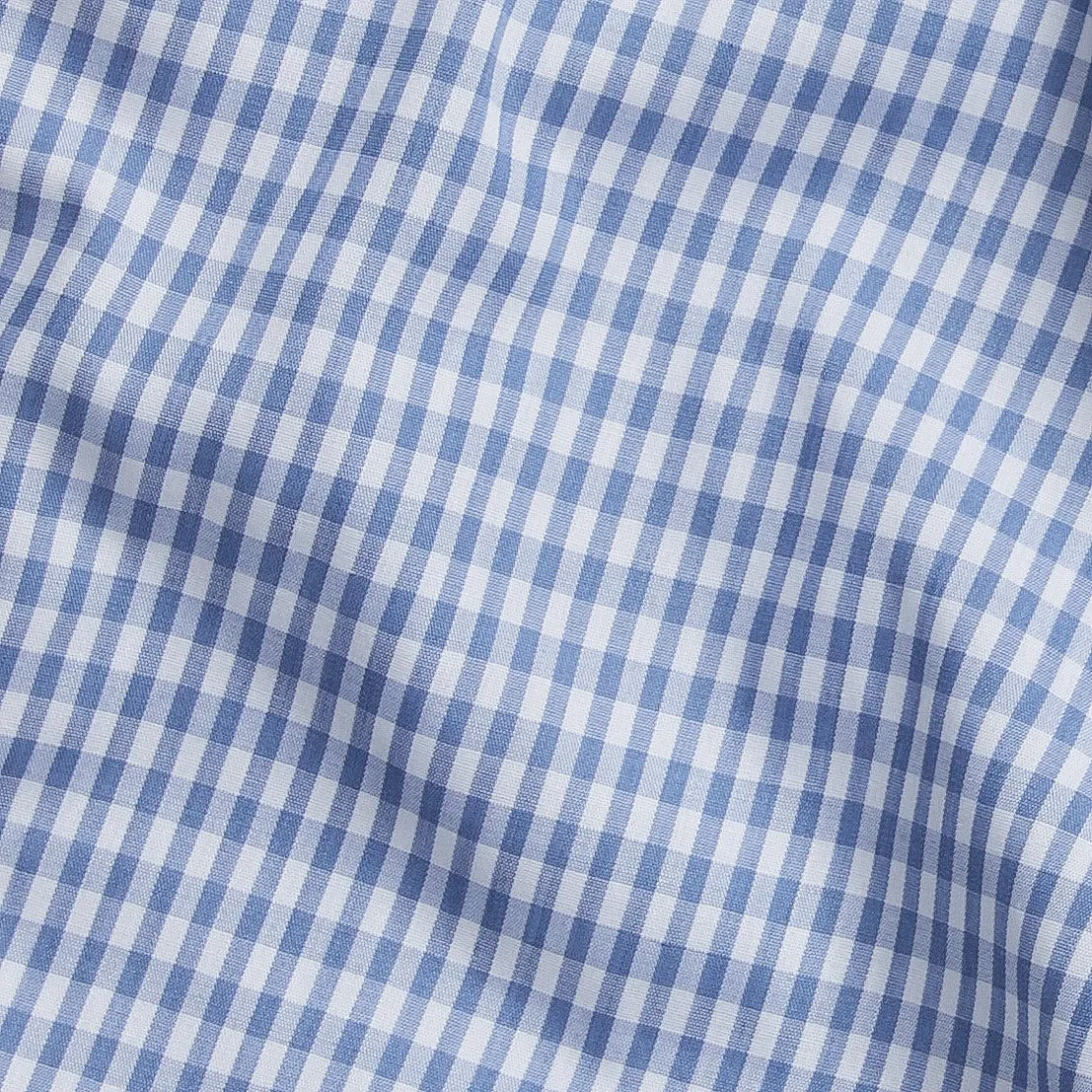 Jillian Skirt - Gray Blue Gingham