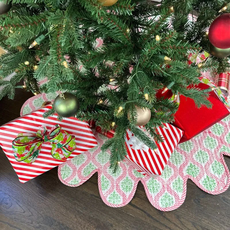 Joyeux Quilted Christmas Tree Skirt