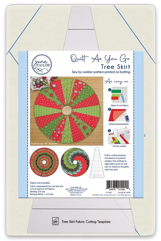 June Tailor Quilt-As-You-Go Tree Skirt Kit