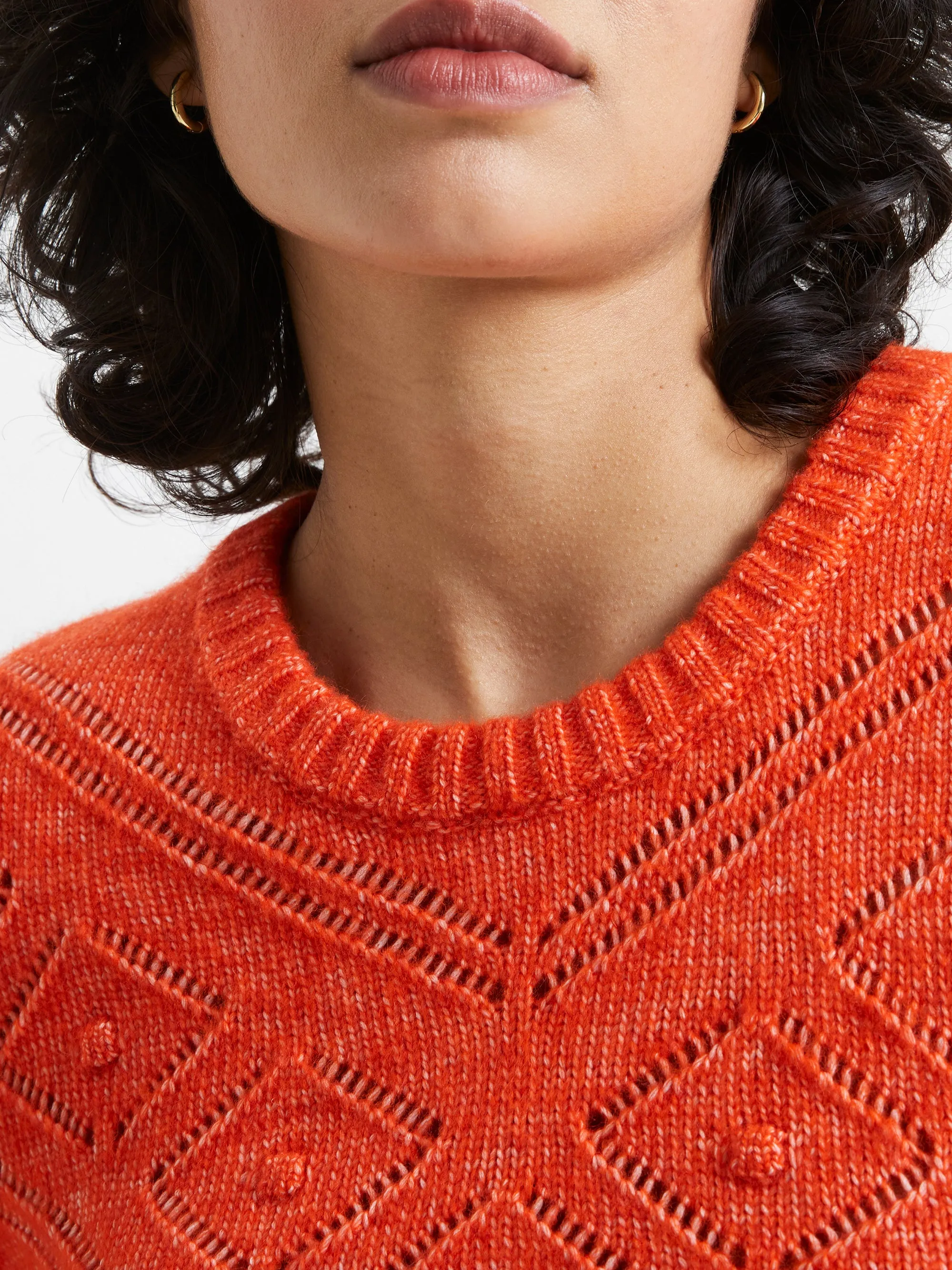 Kitty Jumper Mandarin Red - French Connection