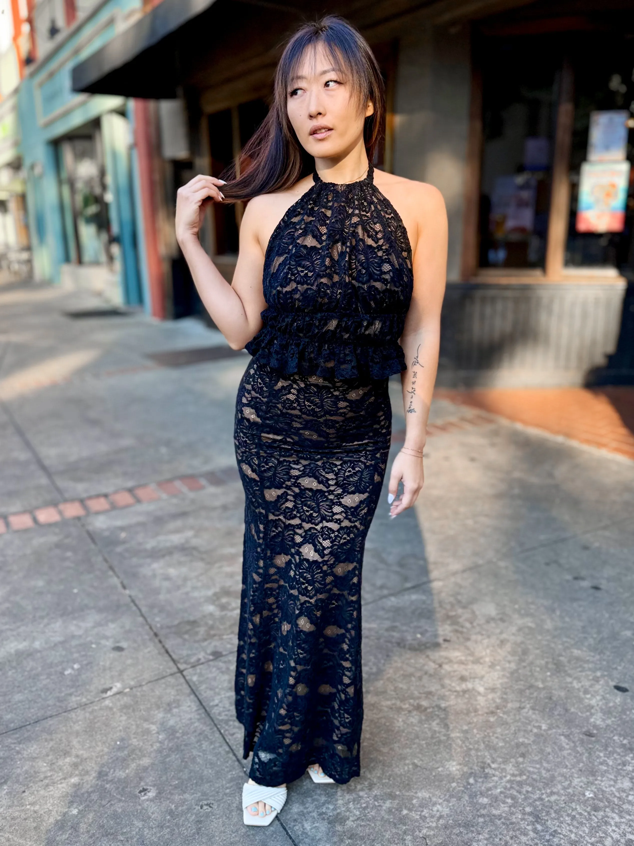 Lace Luxe Halter Set