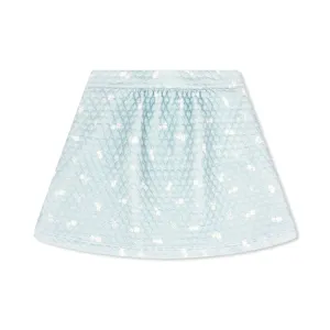 Lacey Skirt  - Foster Blue Floral Quilted - FINAL SALE