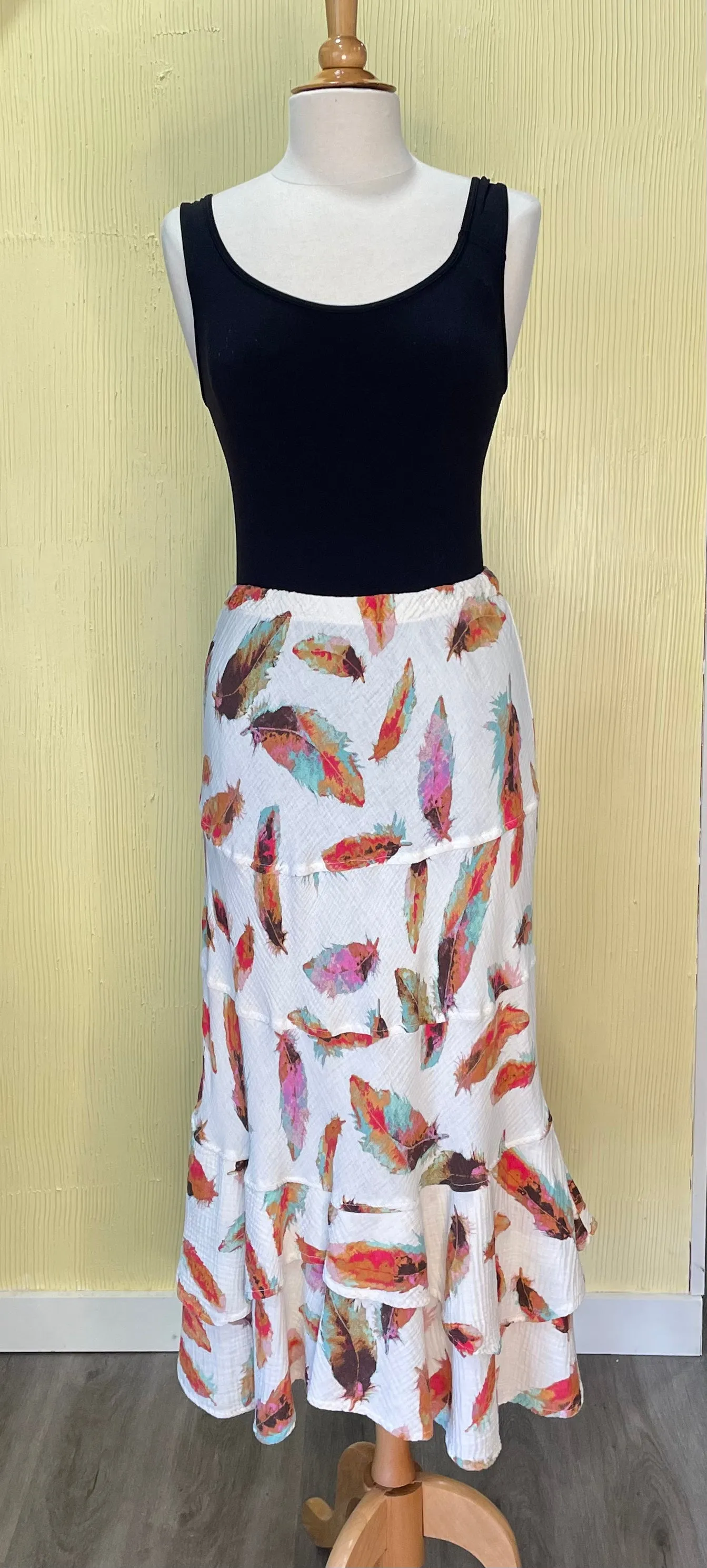 Long Mermaid Layered Skirt by Color Me Cotton