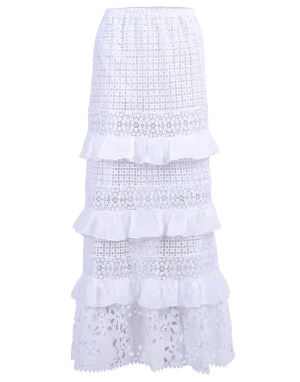 Long Ruffle Cesena Skirt