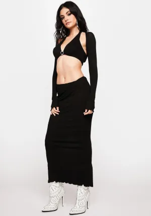 Love On Camera Maxi Skirt Set