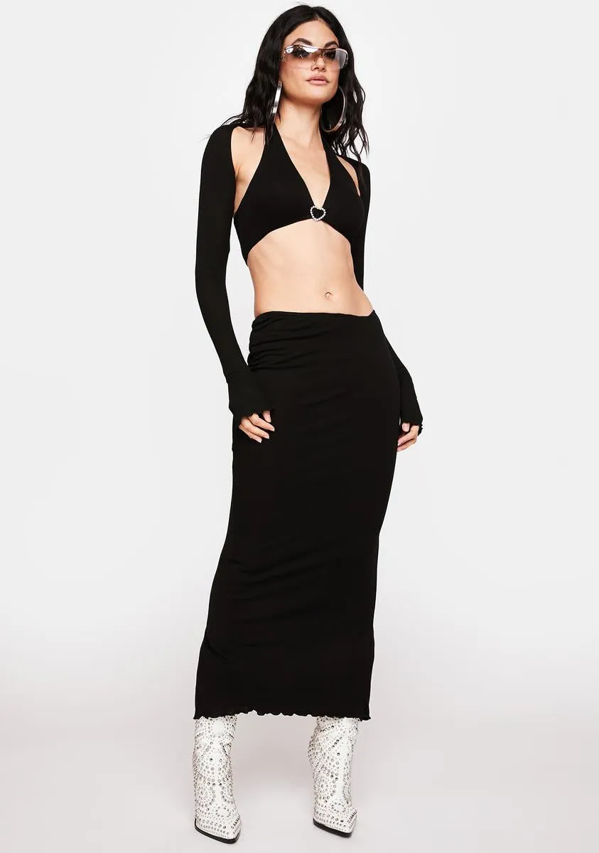 Love On Camera Maxi Skirt Set