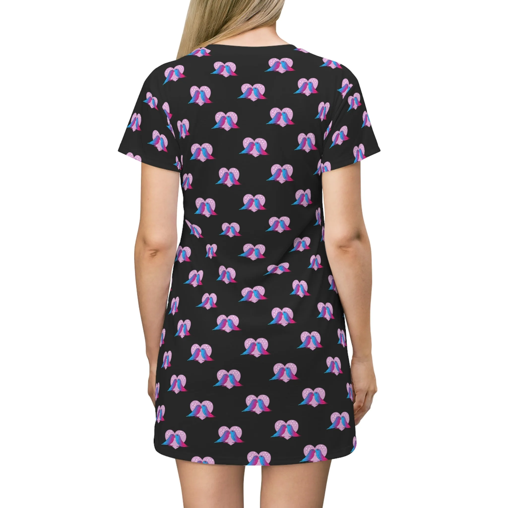 Lovers All Over Print T-Shirt Dress