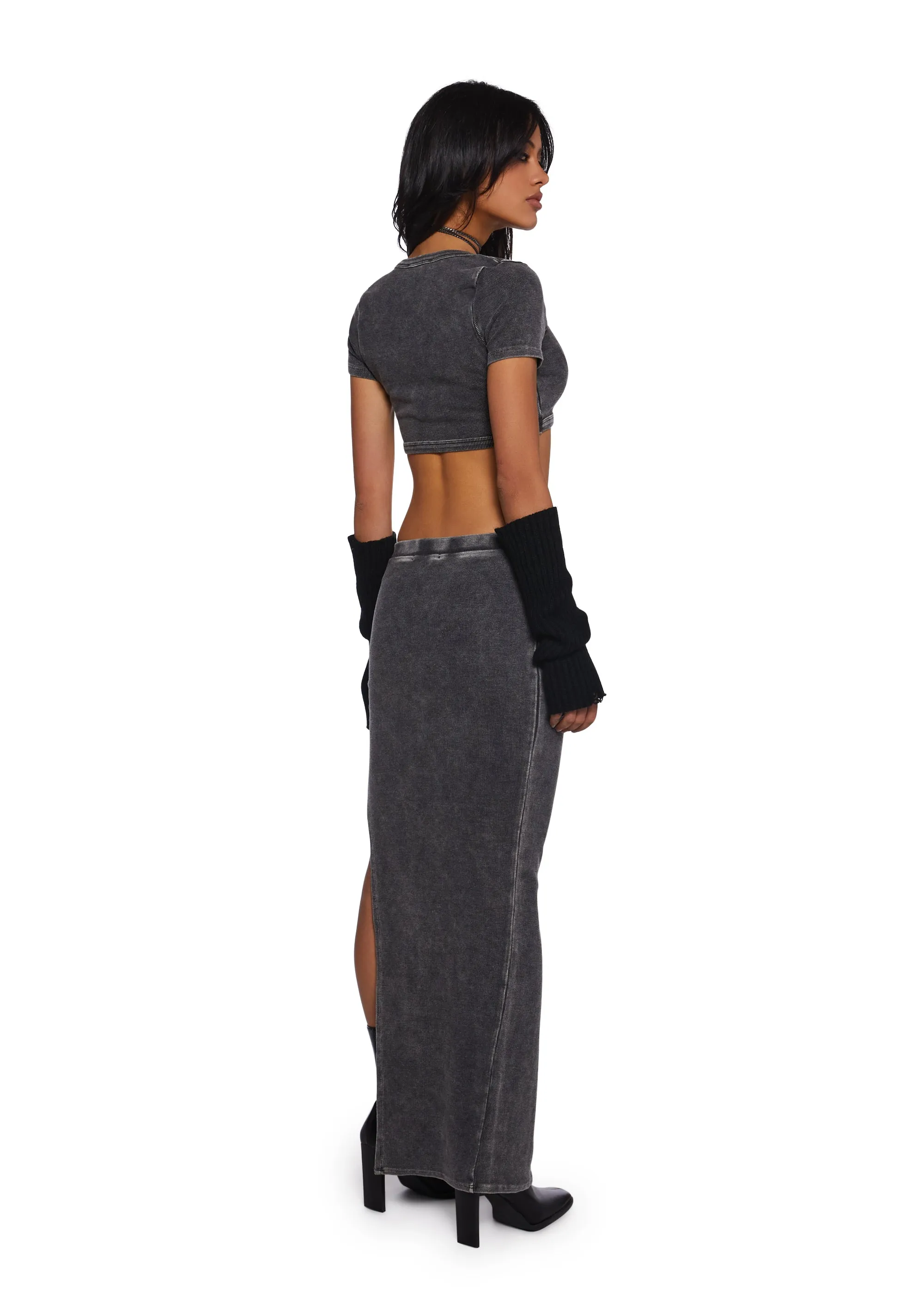 Lust Pulse Skirt Set - Black
