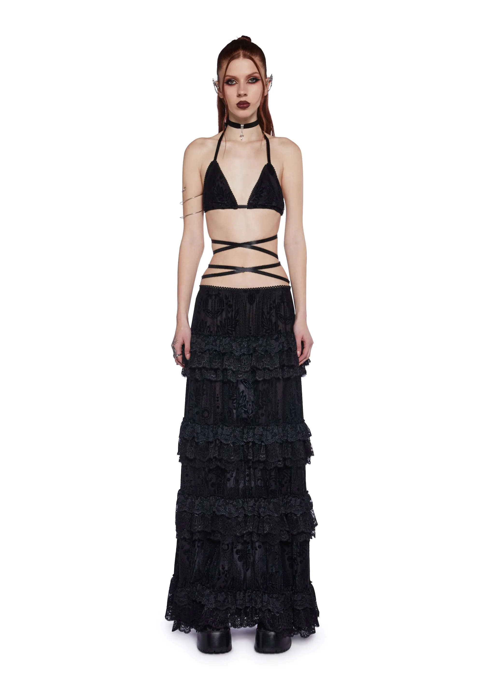 Magical Rituals Velvet Skirt Set