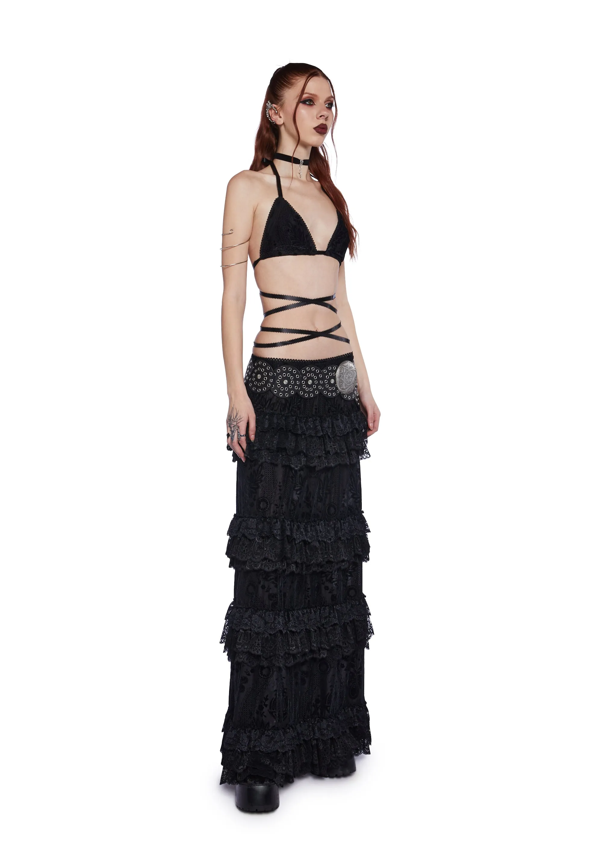 Magical Rituals Velvet Skirt Set
