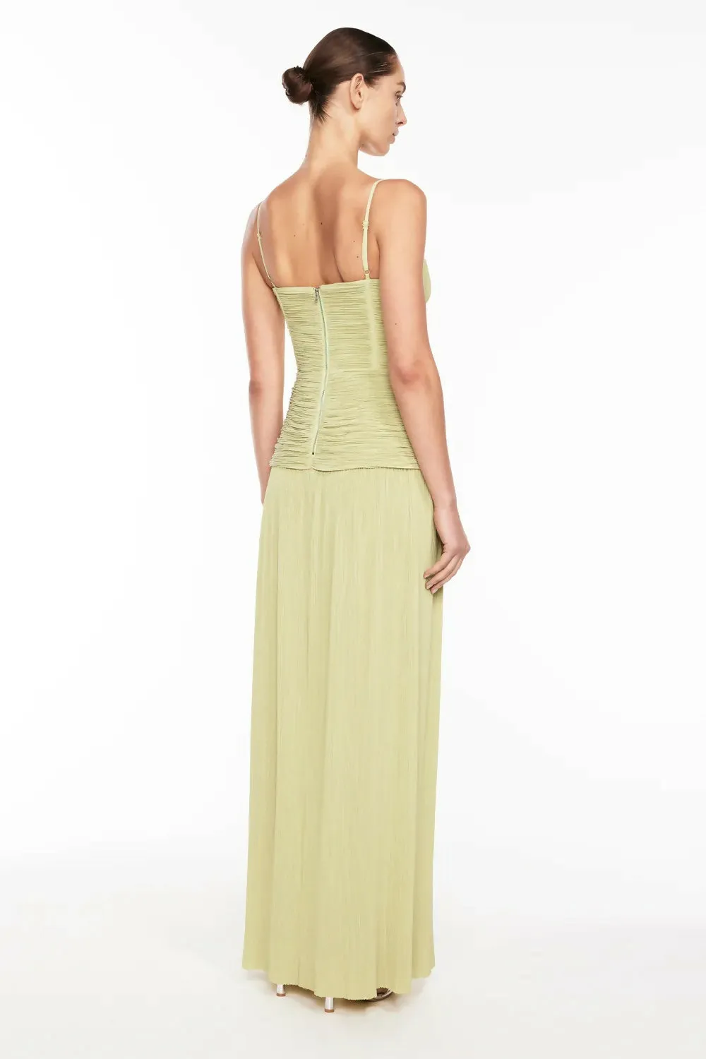 Manning Cartell Double Time Pleat Dress Pistacchio Size 10