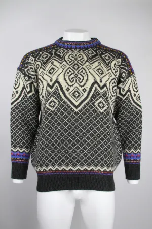 Men's Norwegian style jumper by Dale of Norway contrasting trims - XL