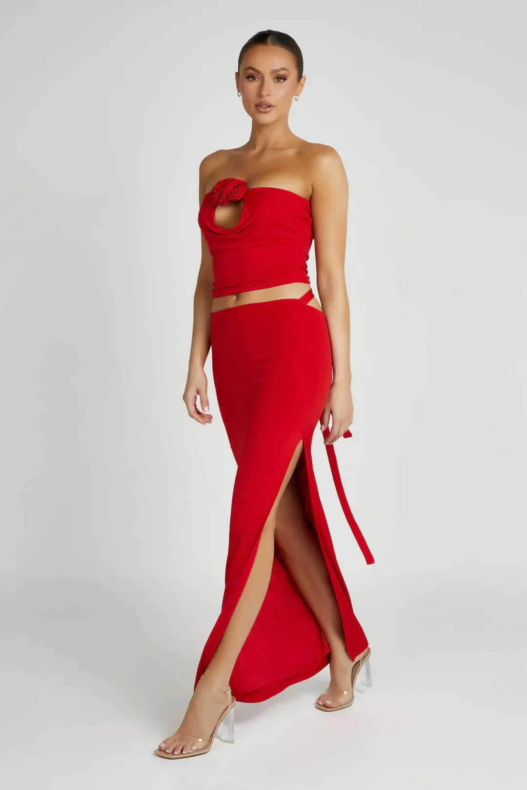 Meshki Megan Jeanine Set in Red