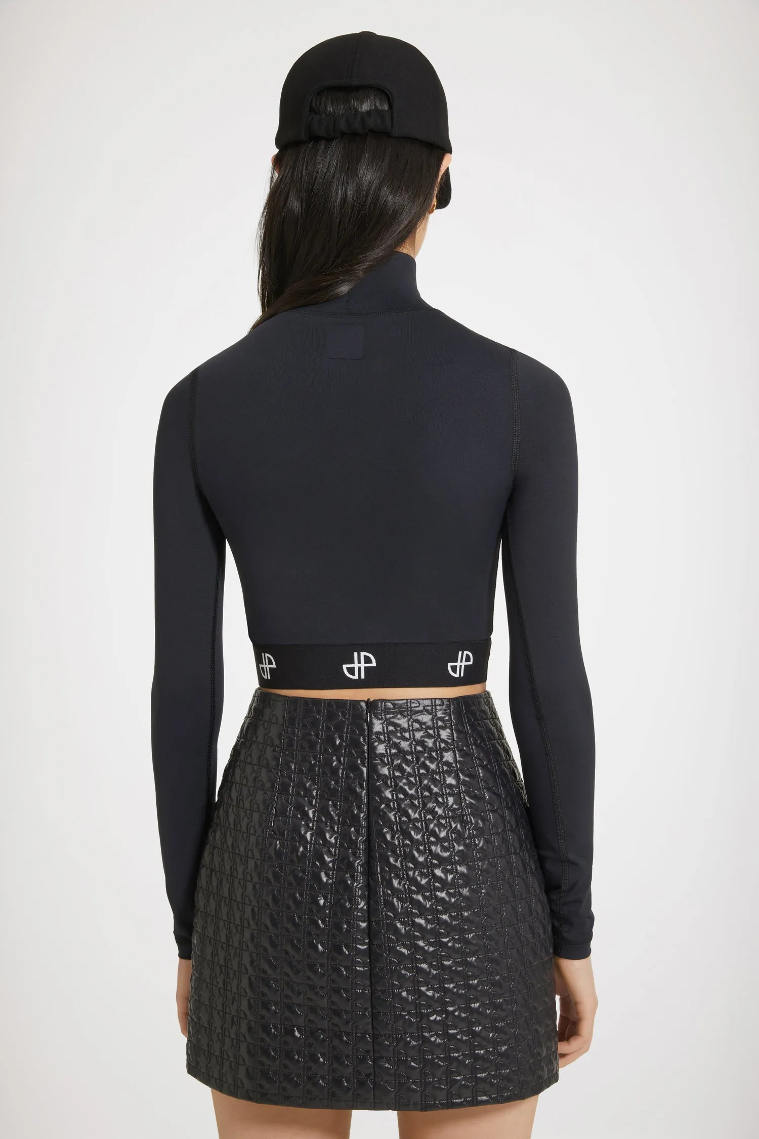 Mini skirt in eco-friendly quilted nylon