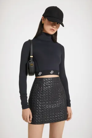 Mini skirt in eco-friendly quilted nylon