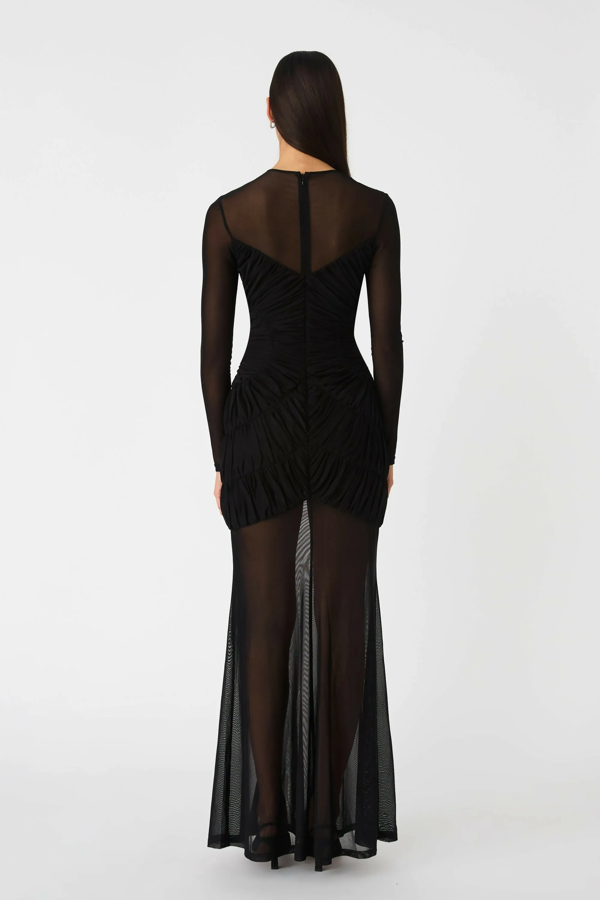 Misha Collection Talitha Fine Mesh Maxi Dress