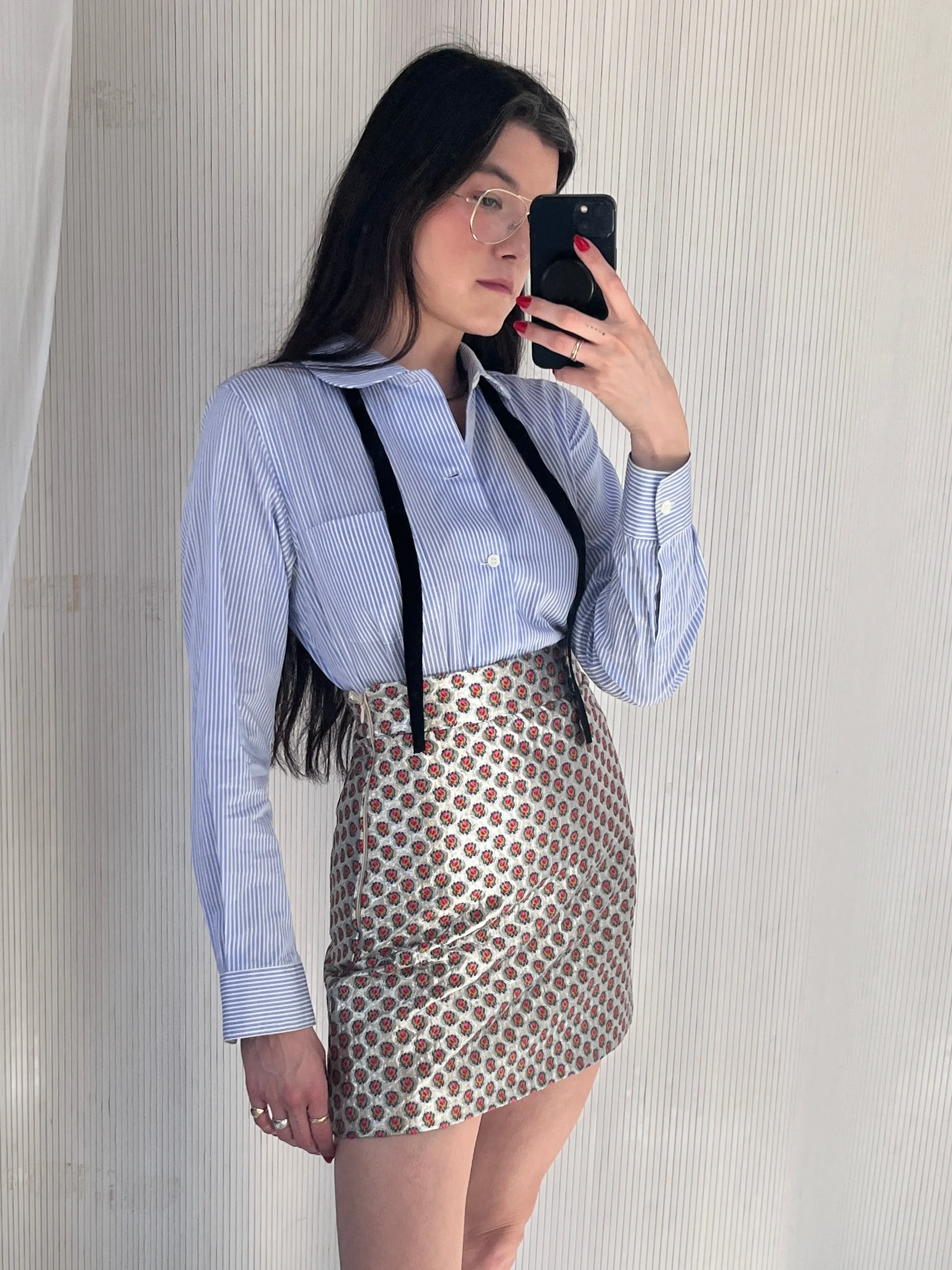 Miu Miu metallic skirt