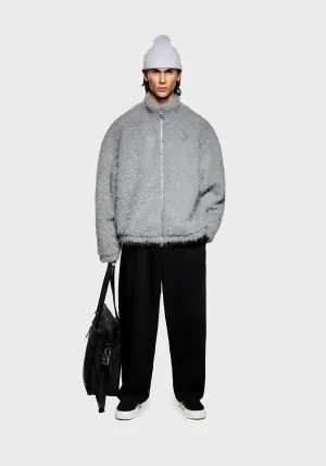 MKI FAUX ALPACA TRACK JACKET