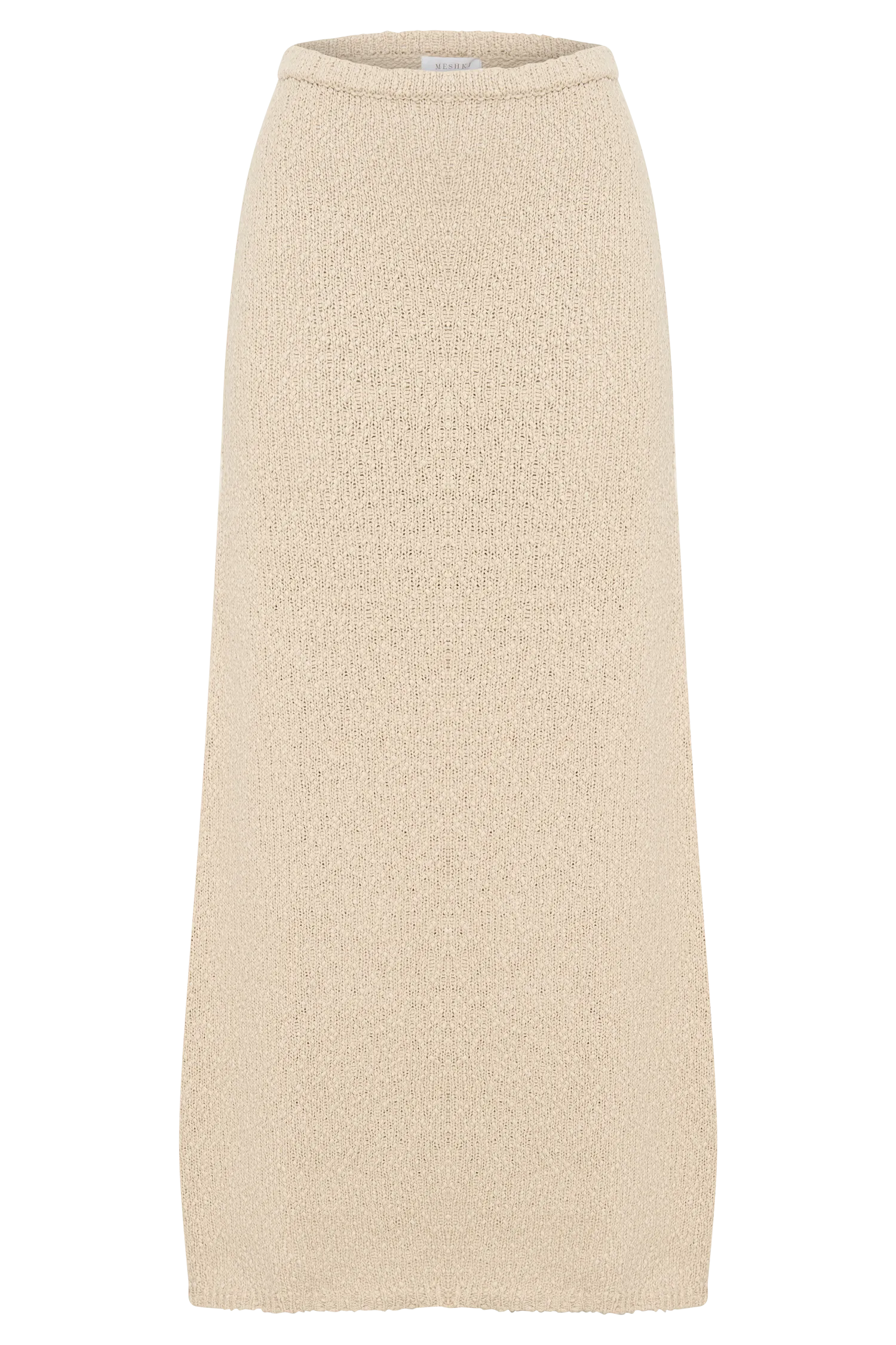 Moira Boucle Maxi Skirt - Wheat