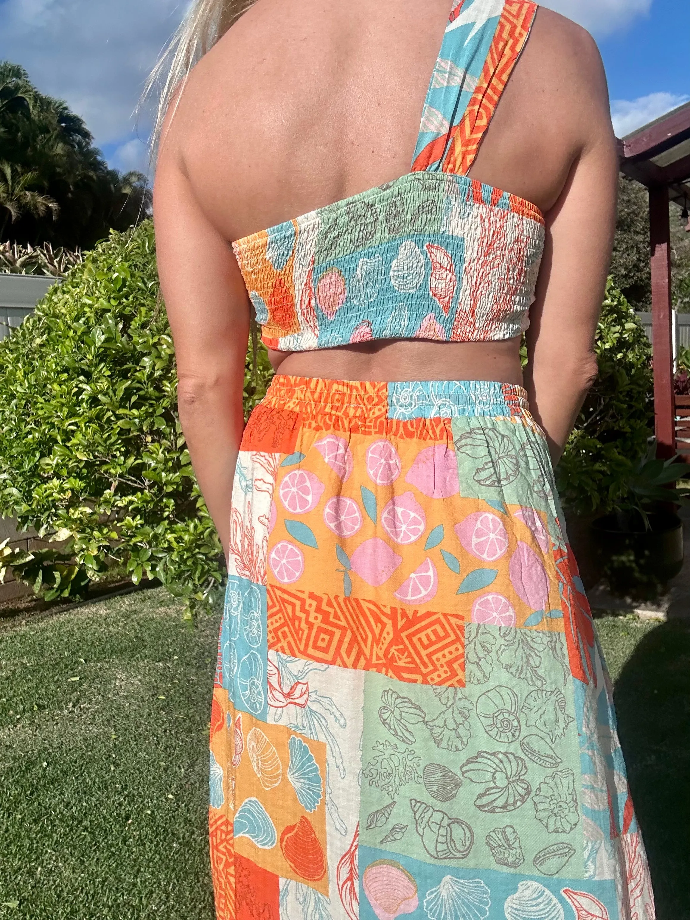 Multi Quilted bandeau top