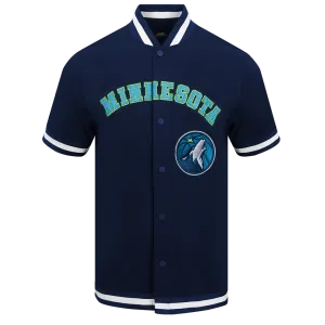 NBA MINNESOTA TIMBERWOLVES CLASSIC MEN'S WARM UP JACKET (MIDNIGHT NAVY)