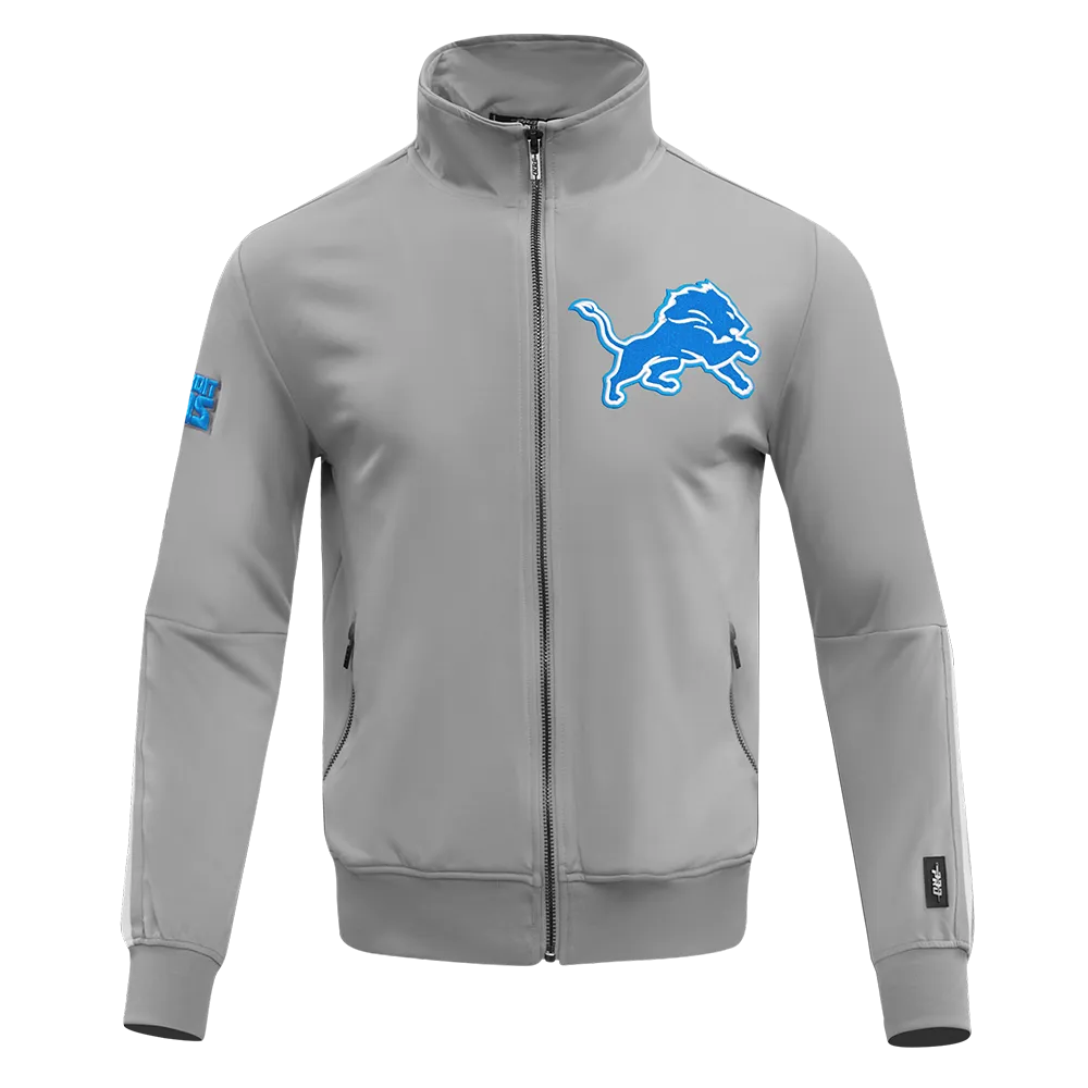 NFL DETROIT LIONS CLASSIC MEN'S DK TRACK JACKET (GRAY)