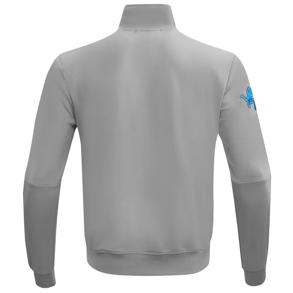 NFL DETROIT LIONS CLASSIC MEN'S DK TRACK JACKET (GRAY)