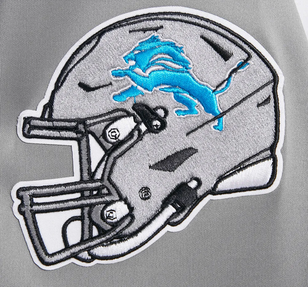 NFL DETROIT LIONS CLASSIC MEN'S DK TRACK JACKET (GRAY)